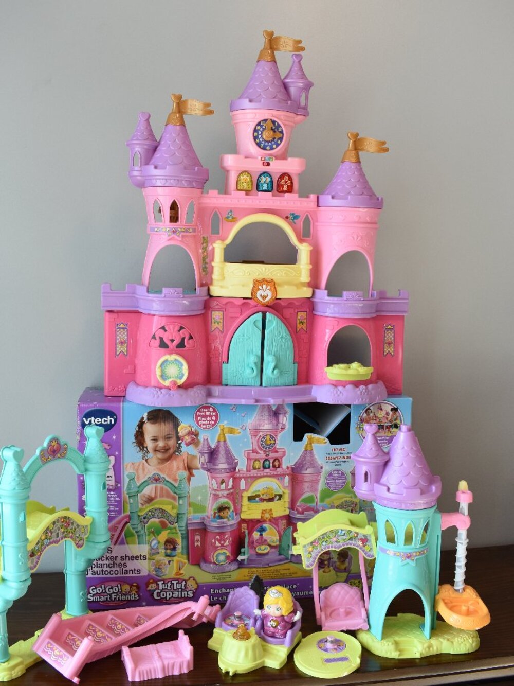 Vtech Go Go Smart Friends Enchanted Princess Castle Doors Opens Manually w/ Box - Picture 12 of 14